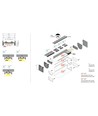 1m aluprofil VARIO30-01 ACDE-9/TY - Sort anodiseret, påbygning, LED skinne