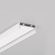 2m aluprofil VARIO30-01 ACDE-9/TY - Hvid lakeret, påbygning, LED skinne