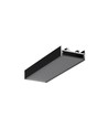 2m aluprofil VARIO30-01 ACDE-9/TY - Sort anodiseret, påbygning, LED skinne