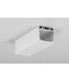 2m aluprofil VARIO30-02 ACDE-9/TY - Hvid lakeret, påbygning, LED skinne