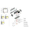 1m aluprofil VARIO30-03 ACDE-9/TY - Ubehandlet aluminium, påbygning, LED skinne