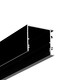 2m aluprofil VARIO30-03 ACDE-9/TY - Sort anodiseret, påbygning, LED skinne