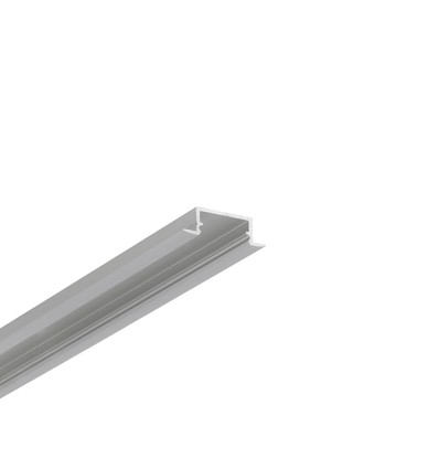 2m aluprofil BEGTIN12 J/S - Anodiseret, indbygget, LED skinne