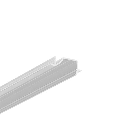 2m aluprofil DIAGONAL10 C - Ubehandlet aluminium, indbygget, LED skinne