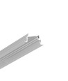 1m aluprofil DIAGONAL14 F/TY - Anodiseret, indbygget, LED skinne