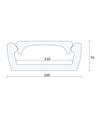 PVC profil 16x7 til LED strip - 2 meter, hvid, inkl. mælkehvidt cover