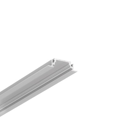 1m aluprofil GROOVE10 BC/UX - Anodiseret, indbygget, LED skinne