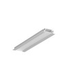 1m aluprofil GROOVE10 BC/UX - Anodiseret, indbygget, LED skinne