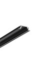 1m aluprofil GROOVE10 BC/UX - Sort anodiseret, indbygget, LED skinne