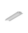 1m aluprofil GROOVE10 BC/UX - Anodiseret, indbygget, LED skinne