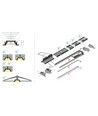 2m aluprofil GROOVE10 BC/UX - Ubehandlet aluminium, indbygget, LED skinne