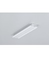 2m aluprofil GROOVE10.V2 A1C/U - Hvid lakeret, indbygget, LED skinne