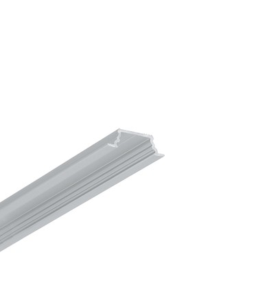 2m aluprofil GROOVE10.V2 A1C/U - Anodiseret, indbygget, LED skinne