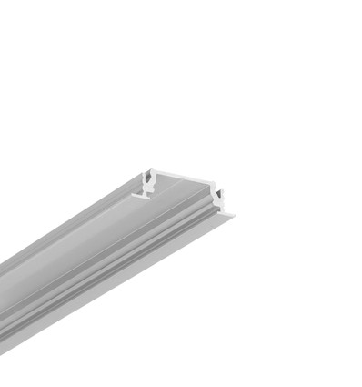 1m aluprofil GROOVE14 EE7F/TY - Anodiseret, indbygget, LED skinne