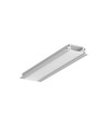 1m aluprofil GROOVE14 EE7F/TY - Anodiseret, indbygget, LED skinne