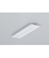 2m aluprofil GROOVE14.V2 BC3/Y - Hvid lakeret, indbygget, LED skinne
