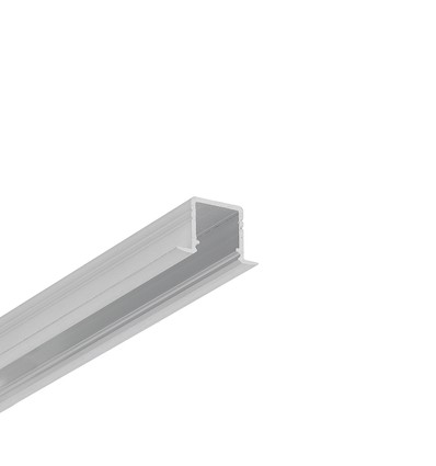 1m aluprofil SMART-IN10 AC2/Z - Ubehandlet aluminium, indbygget, LED skinne