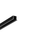 2m aluprofil SMART-IN10 AC2/Z - Sort anodiseret, indbygget, LED skinne