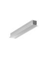 2m aluprofil SMART-IN10 AC2/Z - Ubehandlet aluminium, indbygget, LED skinne