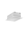 1m aluprofil PHIL RECESSED C10 - Ubehandlet aluminium, indbygget, LED skinne