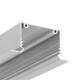 2m aluprofil PHIL RECESSED C10 - Anodiseret, indbygget, LED skinne
