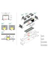 2m aluprofil VARIO30-07 ACDE-9/U9 - Sort anodiseret, indbygget, LED skinne