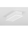 2m aluprofil VARIO30-07 ACDE-9/U9 - Hvid lakeret, indbygget, LED skinne