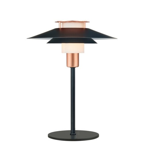 Halo Design - Rivioli bordlampe Ø24, sort/kobber