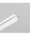 1m aluprofil CABI12 E - Hvid lakeret, hjørne, LED skinne