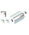2m aluprofil CABI12 E - Ubehandlet aluminium, hjørne, LED skinne
