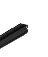 2m aluprofil CABI12 E - Sort anodiseret, hjørne, LED skinne