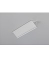 2m aluprofil CABI12 DUO E - Hvid lakeret, hjørne, LED skinne