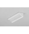 2m aluprofil CORNER14 EE7F/TY - Hvid lakeret, hjørne, LED skinne