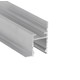 2m aluprofil FRAME14 BC/Q - Ubehandlet aluminium, indspartling, LED skinne
