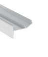 1m aluprofil GLOW12 UP A1C - Ubehandlet aluminium, indspartling, LED skinne
