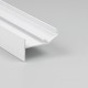 1m aluprofil GLOW12 UP A1C - Hvid lakeret, indspartling, LED skinne
