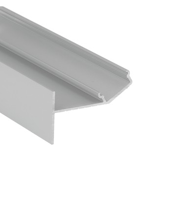 1m aluprofil GLOW12 UP A1C - Anodiseret, indspartling, LED skinne