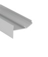 1m aluprofil GLOW12 UP A1C - Anodiseret, indspartling, LED skinne