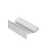 1m aluprofil GLOW12 UP A1C - Ubehandlet aluminium, indspartling, LED skinne