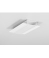 1m aluprofil VARIO30-04 ACDE-9 - Hvid lakeret, indspartling, LED skinne