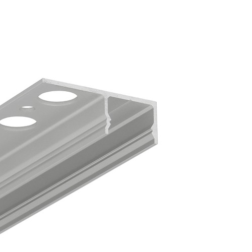1m aluprofil UNI-TILE12 180DEG C PLUS - Anodiseret, fliser/klinker-profil, LED skinne