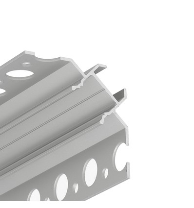 1m aluprofil UNI-TILE12 90DEG C PLUS - Anodiseret, fliseprofil, LED skinne