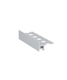 2m aluprofil UP-TILE10 A - Anodiseret, fliseprofil, LED skinne