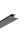 1m aluprofil BACK10 A/UX - Sort lakeret