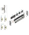 2m aluprofil BACK10 A/UX - Hvid lakeret