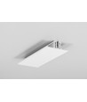 2m aluprofil BACK10 A/UX - Hvid lakeret