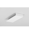 2m aluprofil BACK10 A/UX - Hvid lakeret