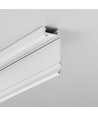 1m aluprofil WALLE12 BCD - Hvid lakeret