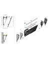 1m aluprofil WALLE12 BCD - Hvid lakeret