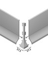 1m afslutningsprofil BASE - Ubehandlet aluminium